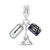Copper Metal Eiffel Tower Pendant Bead Component Lighthouse Plane Pendant Bead Component Charm Bead Components Compatible With Authentic Original