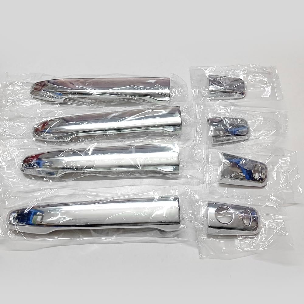 Chrome Exterior Door Handle Cover Trim and Door Bowl Cap for Mitsubishi Outlander 2007-2020 Lancer 2008-2017 RVR ASX Outlander Sport 2011-2021