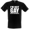I'M NOT GAY BUT MY BOYFRIEND IS T-shirt Sizes from Small To 4XL Unisex T-Shirt