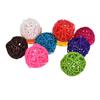 10Pcs Bird Parrot Bite Play Toy Parakeet Cane Weaving Vine Ball Pet Cage Decor