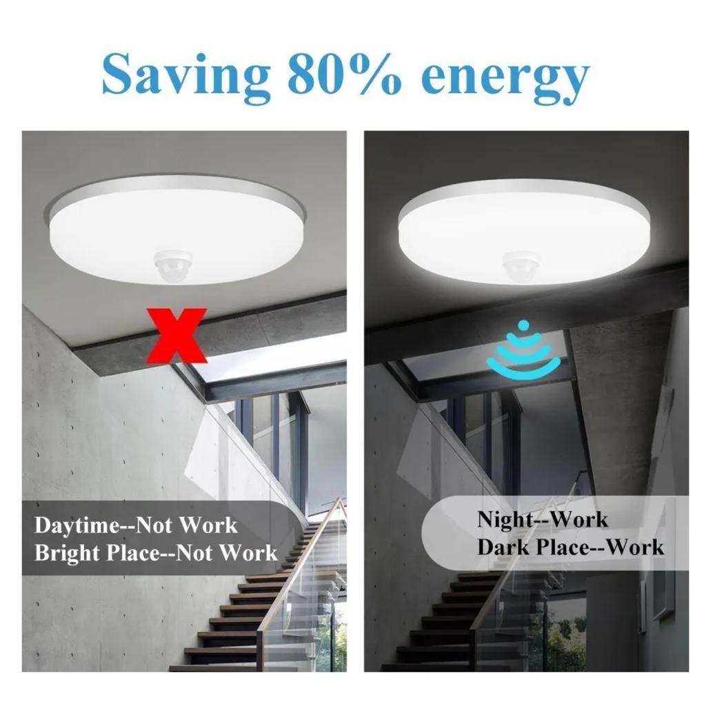 New Ceiling Lamp With Motion Sensor 40W 30W 20W 18W 15W 12W  Ceiling Light Fixtures  Entrance Balcony Corridor 110V 220V