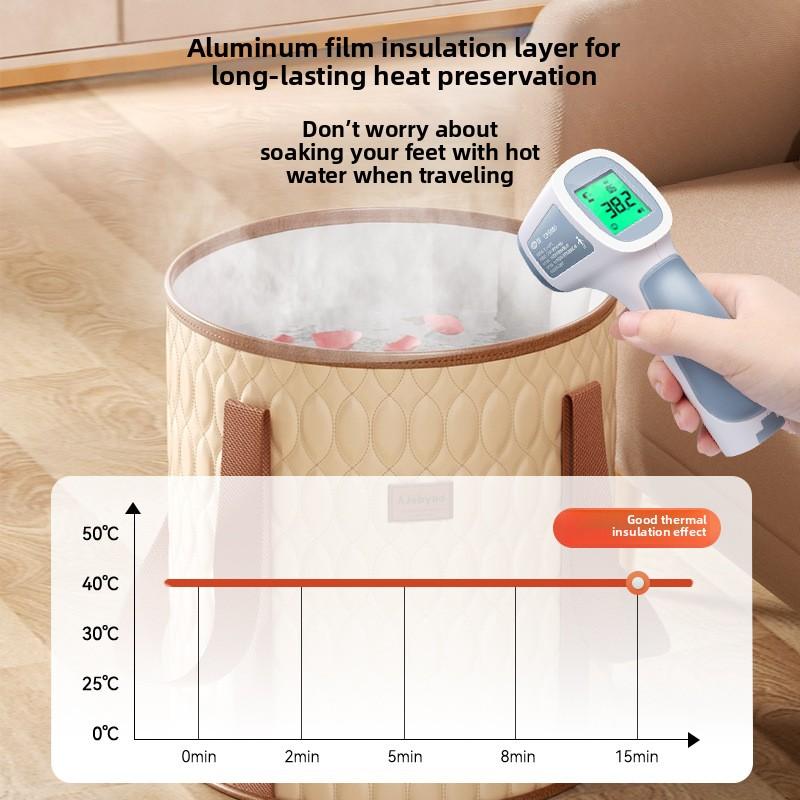 Cadă de baie pliabilă portabilă pentru picioare, bazin pliabil pentru picioare, spa pentru picioare de călătorie