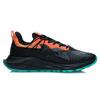 Li Ning Protective Cloud Plus Lightweight Rebound Low-Top Running Shoes Men sneakers Black Orange AGLR231-4