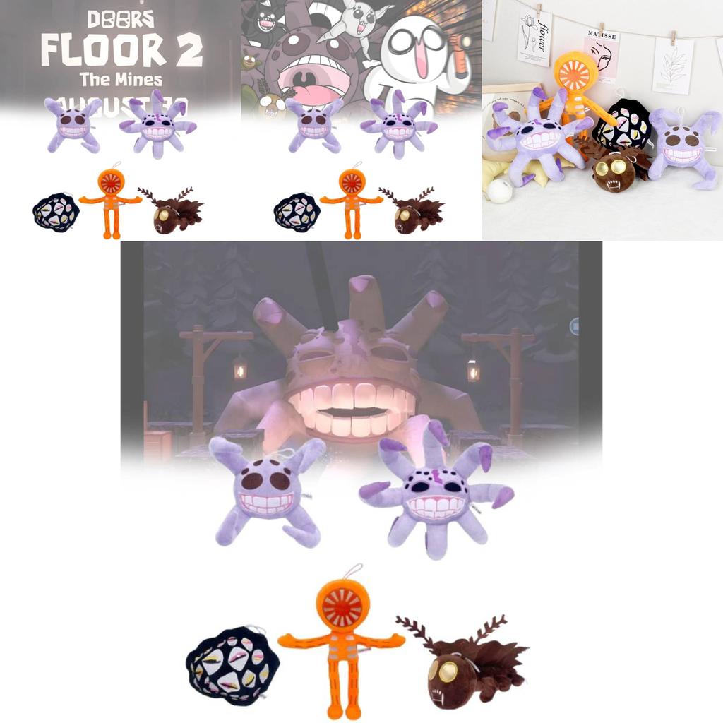 Adorable Doors Floor2 Moth Plush Toy For Gaming Enthusiasts Soft And Colorful