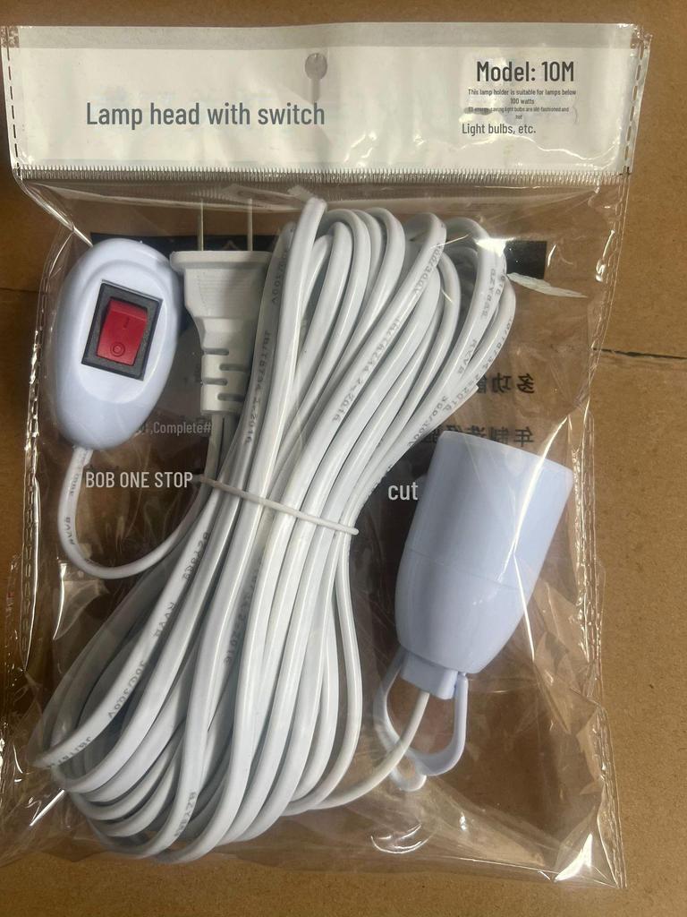 Biaozhiyan LED-Nachtlicht mit Schalter, quadratische Universal-Lampenfassung E27