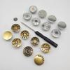 5pcs Metal Jeans Button Detachable Pants Snap Fastener Pins Adjustable Jeans Waist Button Sewing Buckles Screw Repair Kits
