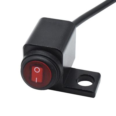 CNC Motorcycle Handlebar Switch ON OFF Waterproof Headlight Fog Light Switch Motorcycle Red Indicator Light