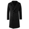 Men's Solid Color Splicing Button Pocket Work Jacket Men's Casual Long Coat