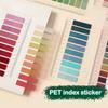 200Sheets Colorful Transparent Fluorescent Index Tabs Pet Sticky Note Page Marker Planner Stickers Office School Supplies