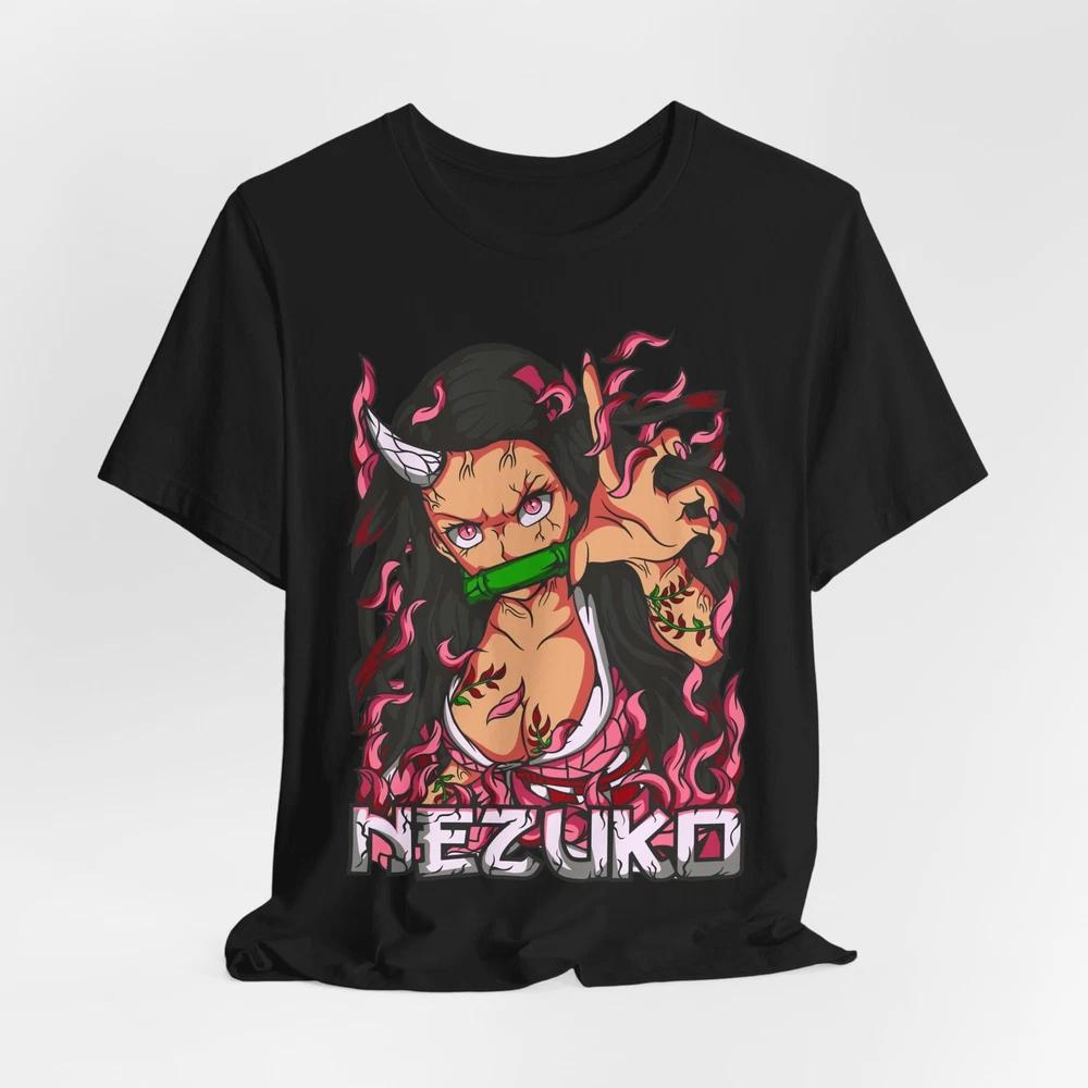 Nezuko Demon Flames T-Shirt | Anime Character Tee XXXXL