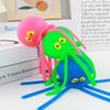 Summer Water Splashing Octopus Marine Animal Decompression Toy Children'S Baby Beach Bathing Toy Tpr Rubber Octopus Pinch Happy