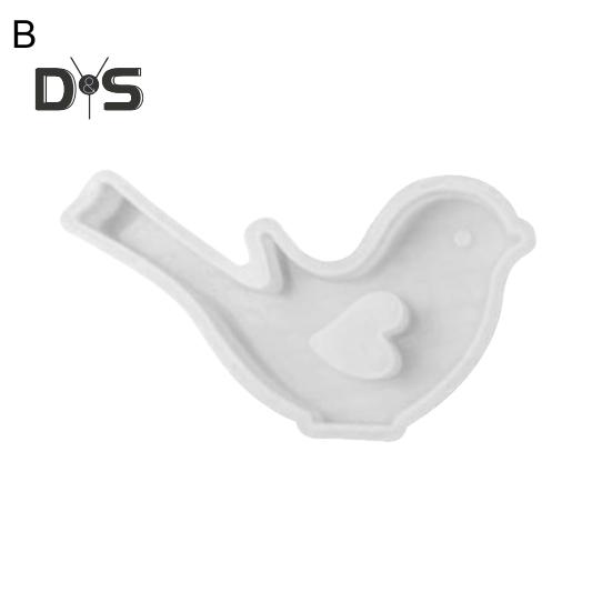 Silikon-Vogelform zum Gießen, waschbar, Silikonharz, Kerzen- und Kuchenform für Epoxidwachs, Gips, Seifenform, kreatives DIY-Handwerk, Heimdekoration, Geschenke