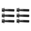RISK 6Pcs M5x18mm Bicycle Stem Fixing Screws Bike Brake Lever Fixing Bolts Black Hollow Bicycle Stem Parts for Mountain
