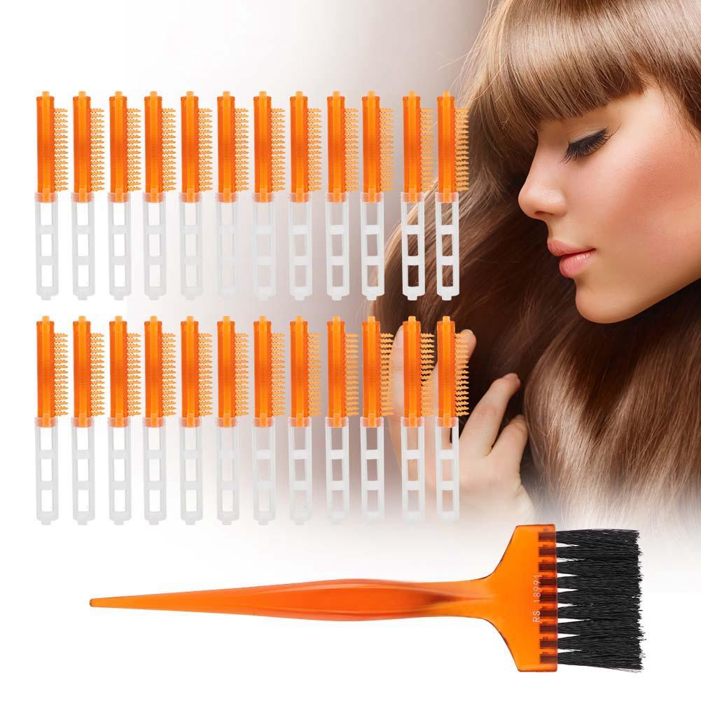 Wavy Curly Hair Roller Fluffy Perm Rod Perm Bar Hairdressing Tool (Transparent Orange Type 13)