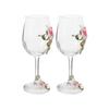 Cocktails Glasses Enamel Glass Wine Cup Standing Cup Design Wedding Celebration 2Pcs