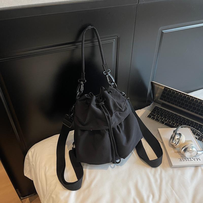 

Multifunctional women s bag fashionable shoulder bag simple versatile messenger bag new double shoulder bucket bag