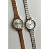 Women's Wristwatch New Fashion Vintage Metal Block Cord Gold Wristwatch