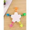 1pc Slanted Five-Pointed Star Shaped Highlighter Pen Back To School