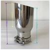 1PCS  304 Stainless Steel Universal Automobile Exhaust Pipe Muffler Car Accessorie Modification  X