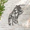 Decorazione Murale in Metallo Arte Murale Minimalista Arredo Ingresso Soggiorno Regalo di Compleanno Lavorazione del Ferro Moderna