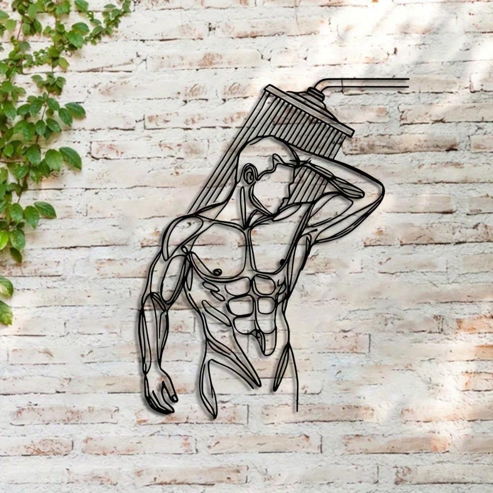 Decorazione Murale in Metallo Arte Murale Minimalista Arredo Ingresso Soggiorno Regalo di Compleanno Lavorazione del Ferro Moderna