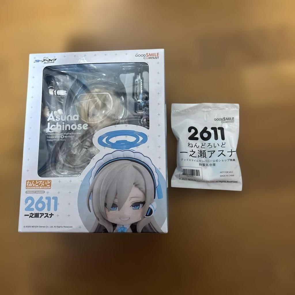 [USED] Blue Archive Ichinose Asuna Nendoroid Good Smile Bonus Base