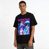 HUNTRIX Cyberpunk Girl Group Print T-shirt Sci-fi Anime Style Trendy Street Casual Top Pure cotton T-shirt