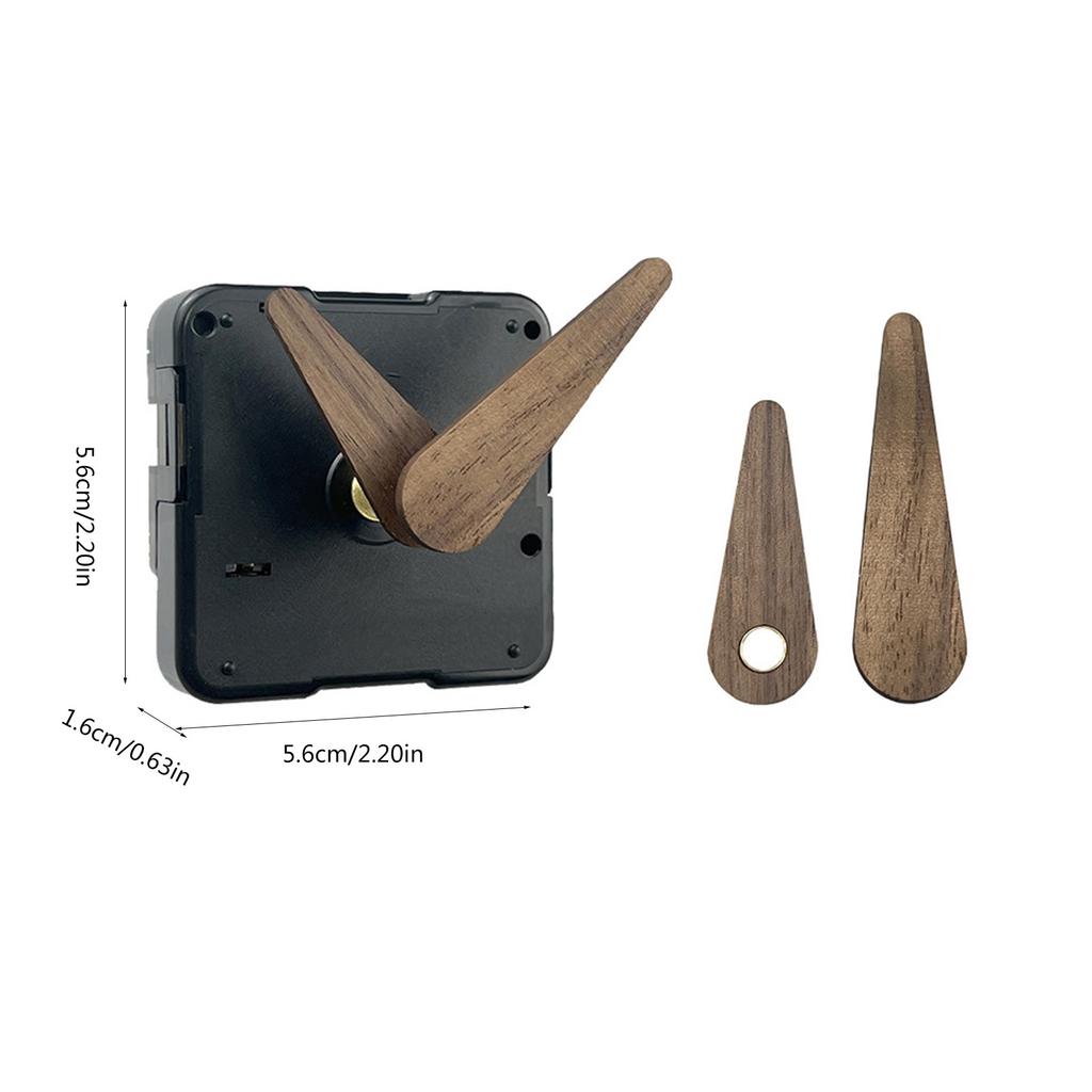 DIY Tichý Quartzový Nástenný Hodinový Strojček s Drevenými Ručičkami pre Kreatívnu Domácu Dekoráciu Hodinový Strojček pre 8-10mm Panel