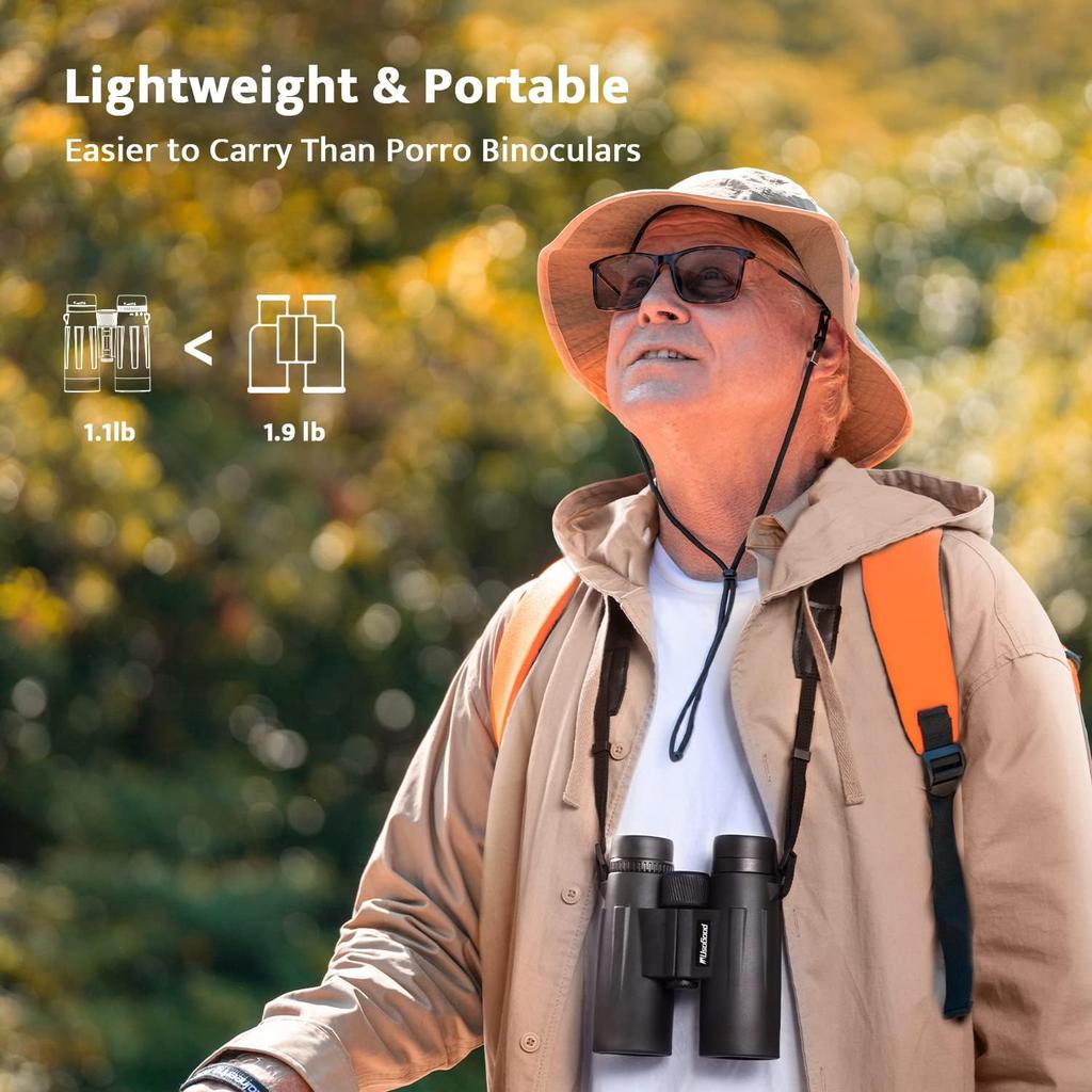 usogood 12x42 Binoculars for Adults High Powered with Upgraded Tripod and Phone Adapter - HD Easy Focus Compact Binoculars for Bird Watching Travel