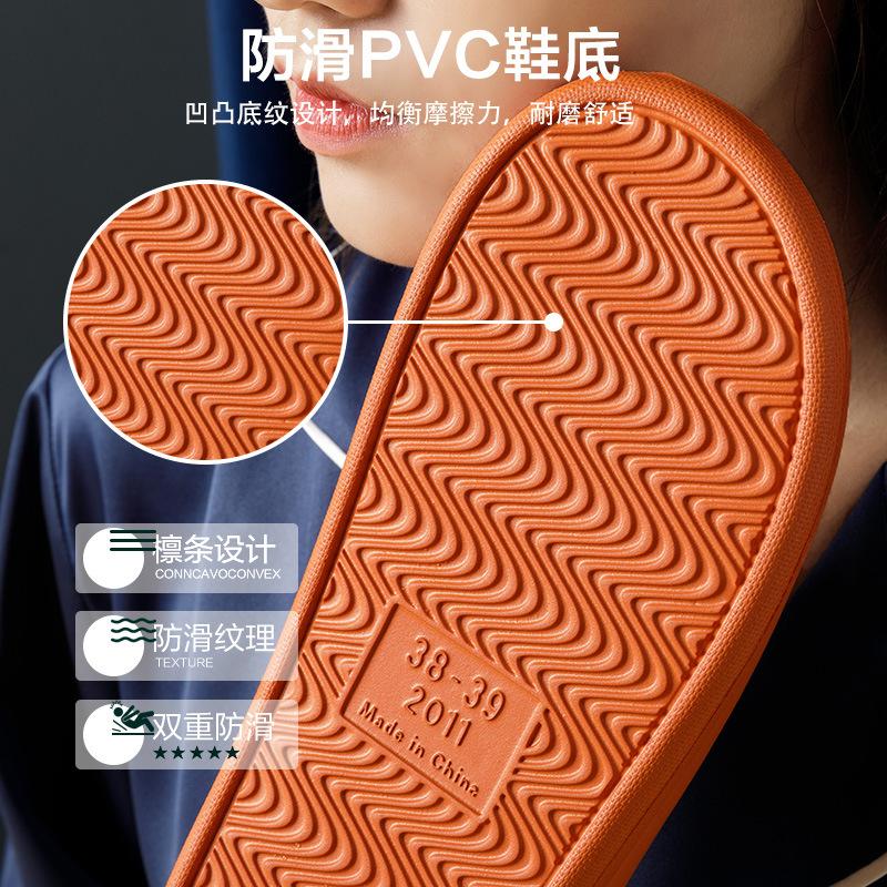 Home Slippers Women's Summer Indoor Non-slip Silent Household Thick-soled Couple Bathroom Bath Soft-soled Men's Cool Slippers