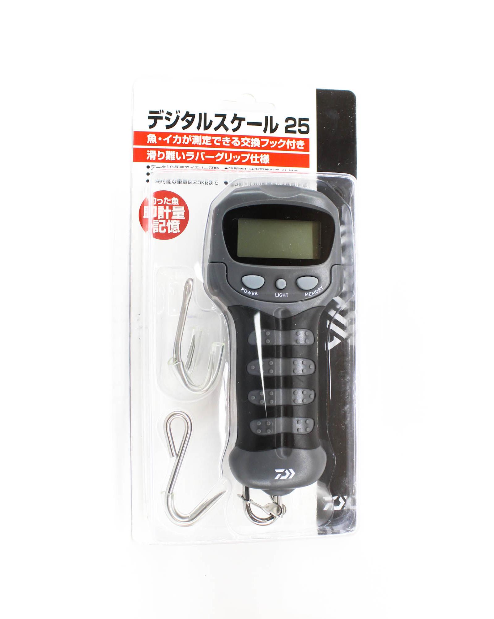 

Daiwa Digital Scales 25kg 105 grams AAA Batteries Not Included Gray (5795)