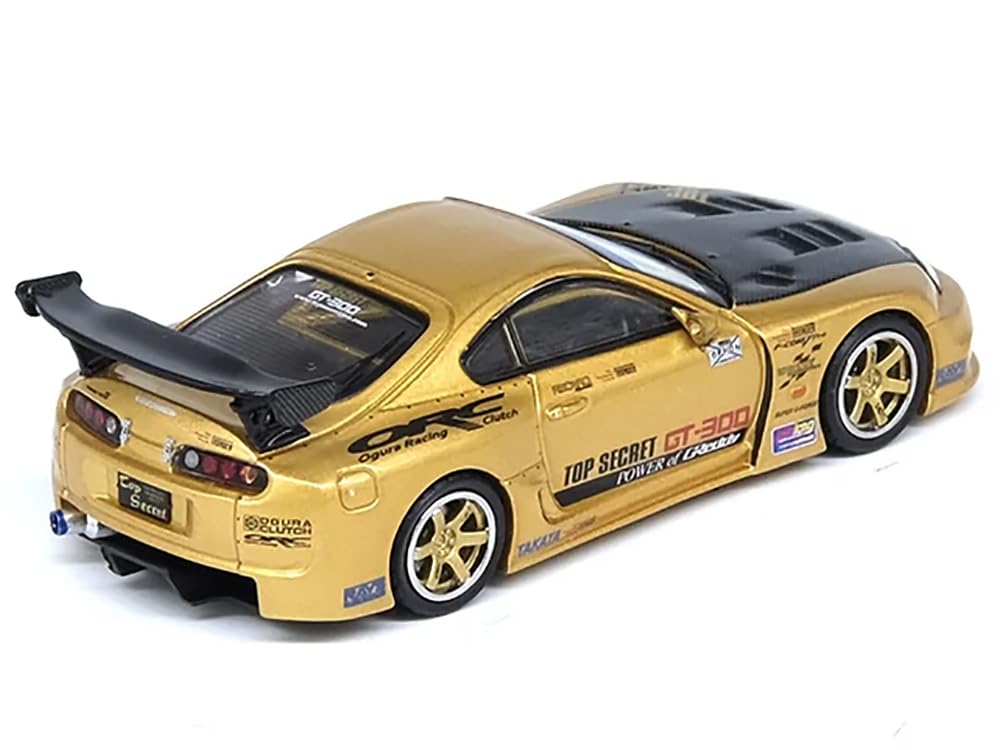 Inno Models 1/64 Scale Toyota Supra (A80) TOP SECRET GT300 Gold Finished Product A80TS-GOLD