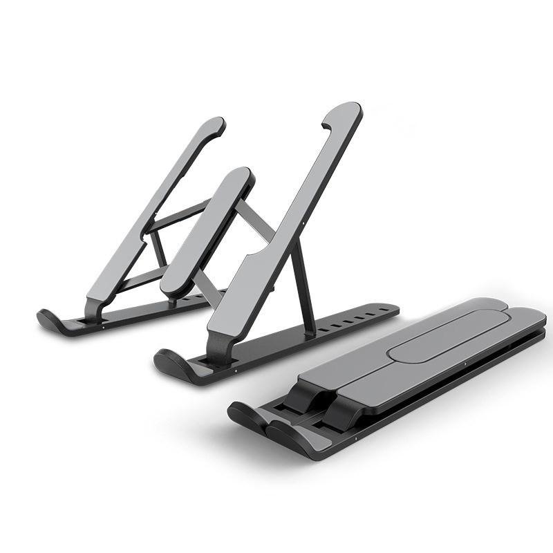 

Foldable Laptop Stand Non-slip Desktop Notebook Holder Laptop Stand for Macbook Pro Air iPad Cooling Bracket Black