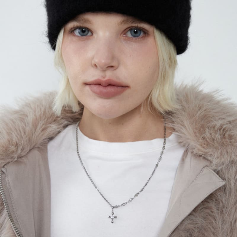 LingerPiece [Unisex] Cross mix chain necklace