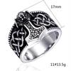 Retro Viking Thor Hammer Stainless Steel Men's Ring