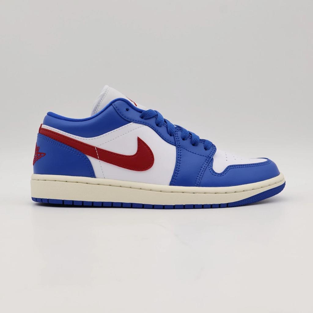 DC0774-416 Nike Air Jordan 1 Low Sport Blue Gym Red Sail White (Women's)