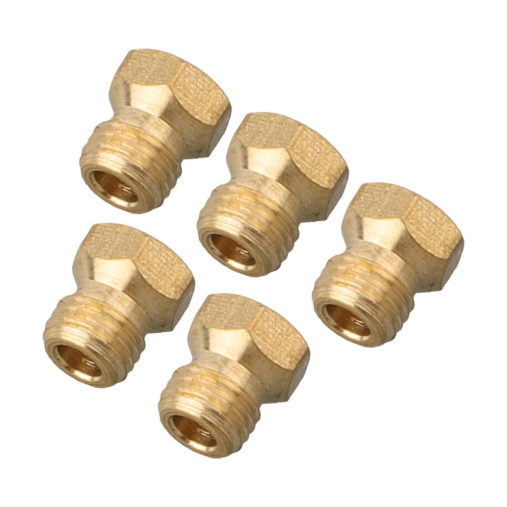 Upgrade Your For Gas Stove Burner with 5 PCS Brass Nozzles for LPG Conversion