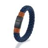 Nautical Wide Rope Bracelet Men Stainless Steel Adjustable Shackle Clasp Wrap Bangles Handmade Jewelry Gift