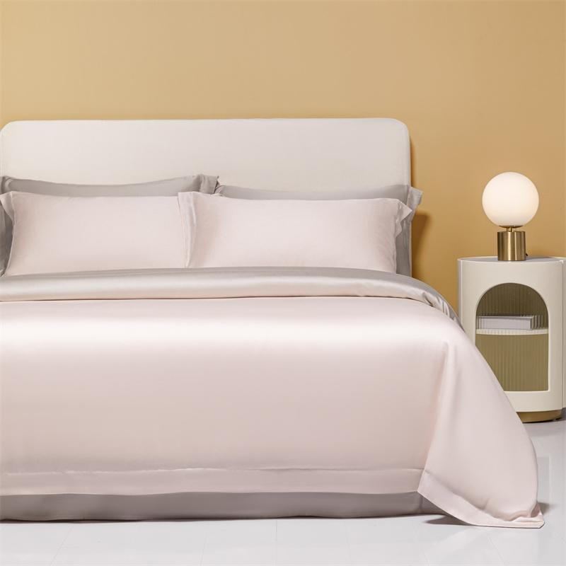 Silk Like Silky Cooling Duvet Cover Pillowcases 3Pcs Summer Lyocell Quality Bedding Set Single Double Queen Wrinkle Resistant