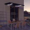 Manual Retractable Awning with LED Lighting 350 X 250 Cm Anthracite Grey
