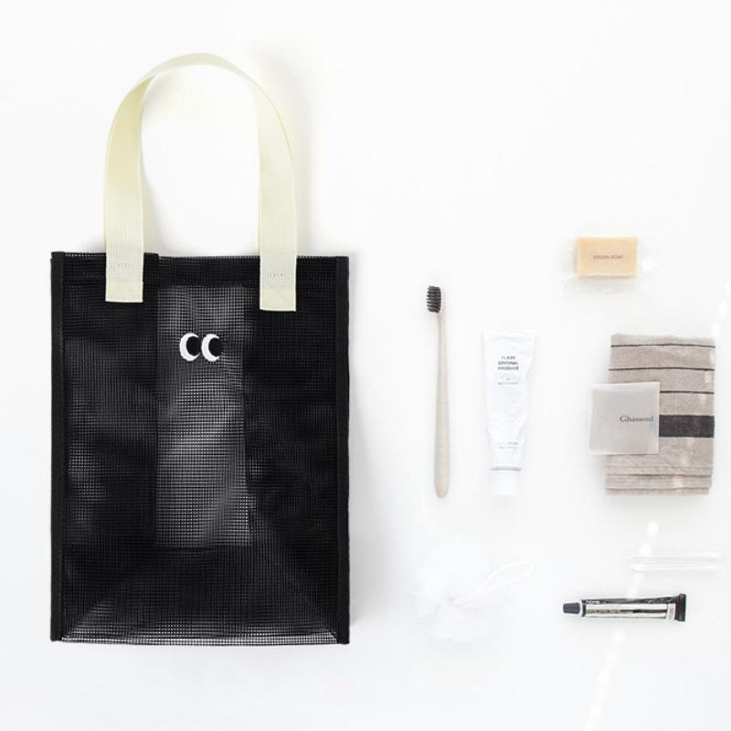 5pcs Cartoon Mesh Gift Bags Portable Beach Swimming Tote Large Capacity Handheld Storage Pouch For Birthday Party Favors Use