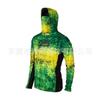 Mens Quick-Dry Fishing Shirt With UV Protection Hooded Face Cover UPF 50 Bamboo Fiber Long Sleeve Outdoor Apparel