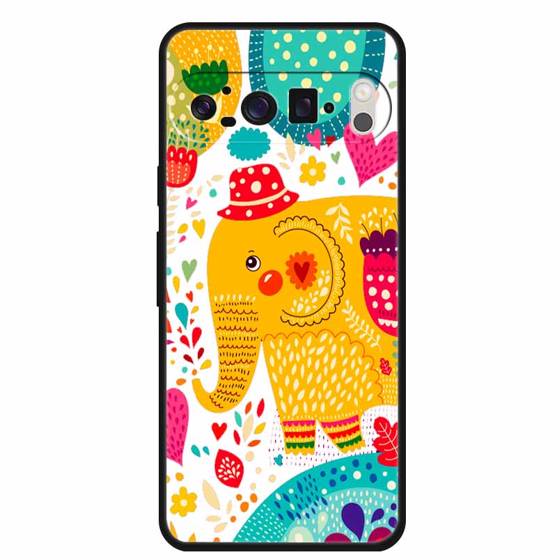 3D Emboss Cover For Google Pixel 9 Pro XL / Pixel 9 Pro / Pixel 9 Case Flower Relief Soft Silicone Cover For for Google Pixel 9