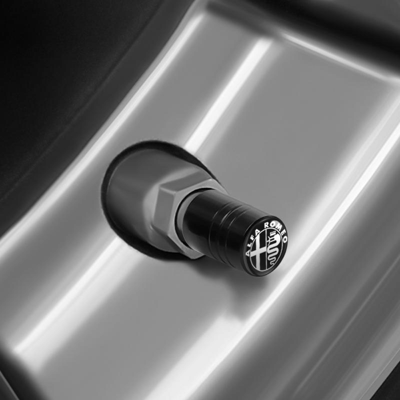 2026 Horké Alfa Romeo 4ks Čepičky ventilků pneumatik automobilu Hliníkové stopky kol Vzduchové krytky pro Alfa Romeo Giulia Stelvio MiTo Giulietta Tona