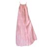 Solid Color Ruched Off-Shoulder Halterneck Summer Dress - Women's Slimming Beach Vacation Maxi Dress