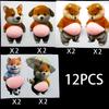 2pcs 3D Shiba Inu Stickers – Cute Orange Apparel Shiba Inu Stickers, 3D Cute Chubby Shiba Inu (Design), Silicone Self-Adhesive