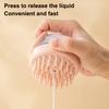 Shampoo Massage Brush with Soft Silicone Teeth Built-in Liquid Dispenser Detachable Design Pet Bathing Brush