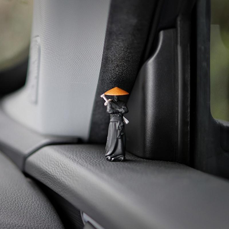 50mm Resin Mini Figuren Modell Antike Japanische Chinesische Ninja Samurai Krieger Modellierung Cool Miniatur Auto Dekoration Geschenke