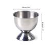 4Pcs Stainless Steel Egg Cups Egg Holders Egg Tray Kitchen Gadgets Tools for Hard Boiled Eggs, Silver