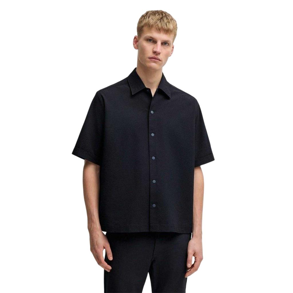 Boss Mens Lapoully Relaxed Fit Short-Sleeved Shirt